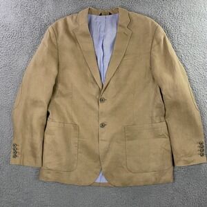 Tasso Elba Linen‎ Blazer Mens XL 45-47 Sport Coat Jacket Event Resort Summer
